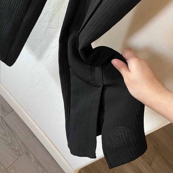 Zara|Black Stretch waist, straight leg trousers with side slits•••Trendy & cute - Picture 8 of 14